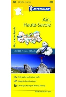France blad 328: Ain, Haute Savoie 1:150.000