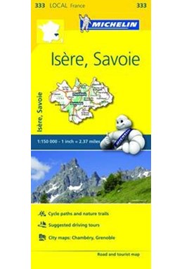 France blad 333: Isere, Savoie 1:150.000