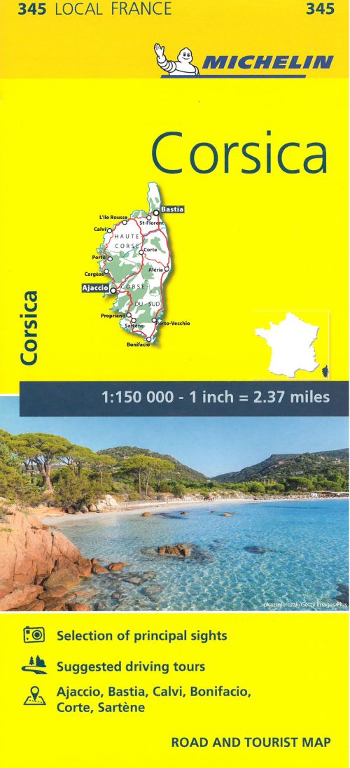 France blad 345: Corsica 1:150.000