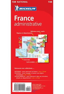 France Administrative, Michelin National Map 728