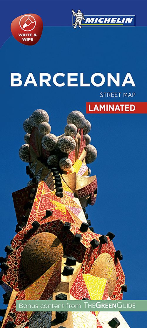 Barcelona Street Map Laminated*