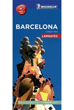Barcelona Street Map Laminated