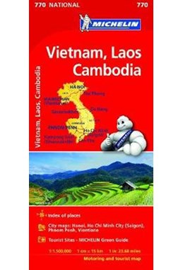 Vietnam, Laos & Cambodia, Michelin National Maps 770*
