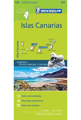 Michelin Spain Zoom Blad 125: Islas Canarias - Kanariske øer