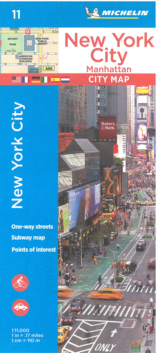 New York City & Manhattan, Michelin City Plan 11