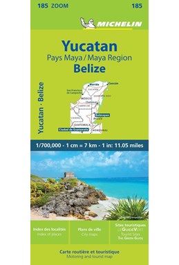Yucatan & the Mayan Region - Belize, Michelin Zoom 185