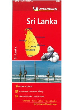 Sri Lanka, Michelin National Map 803