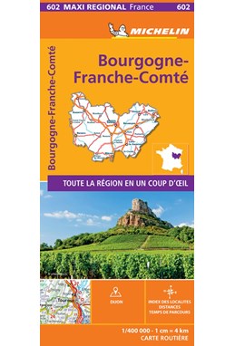 Bourgogne Franche Comte, Michelin Maxi Regional Map 602