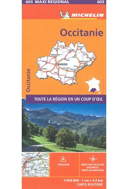 Occitanie, Michelin Maxi Regional Map 605