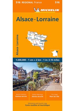 Michelin France blad 516: Alsace - Lorraine