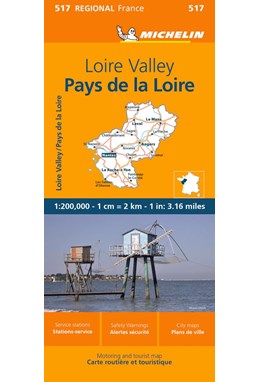 Michelin France blad 517: Loire Valley - Pays de la Loire