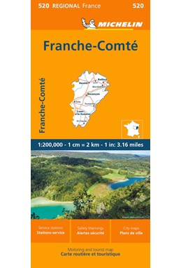 Michelin France blad 520: Franche-Comté