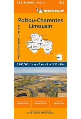 Michelin France blad 521: Poitou-Charentes Limousin