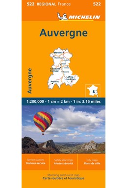 Michelin France blad 522: Auvergne Limousin