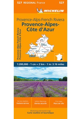 Michelin France blad 527: Provence-Alpes Cote d´Azur / Provence-Alps French Riviera