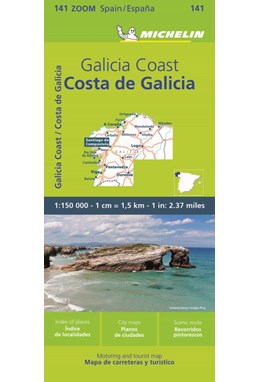 Michelin Spain Zoom Blad 141: Costa de Galicia