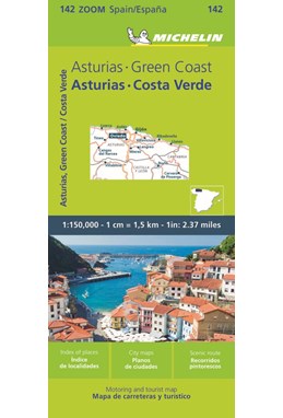 Michelin Spain Zoom Blad 142: Asturias, Costa Verde