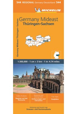 Michelin Germany Blad 544: Germany Mideast