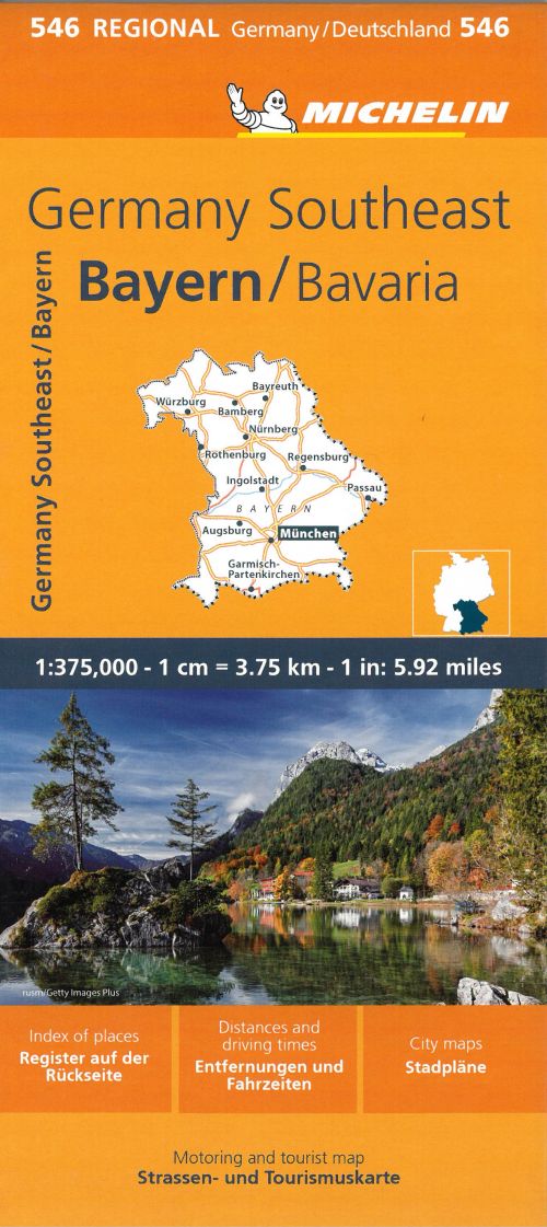 Michelin Germany Blad 546: Southeast, Bavaria