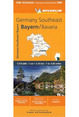 Michelin Germany Blad 546: Southeast, Bavaria