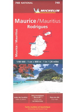 Mauritius - Rodrigues, Michelin National Map 740