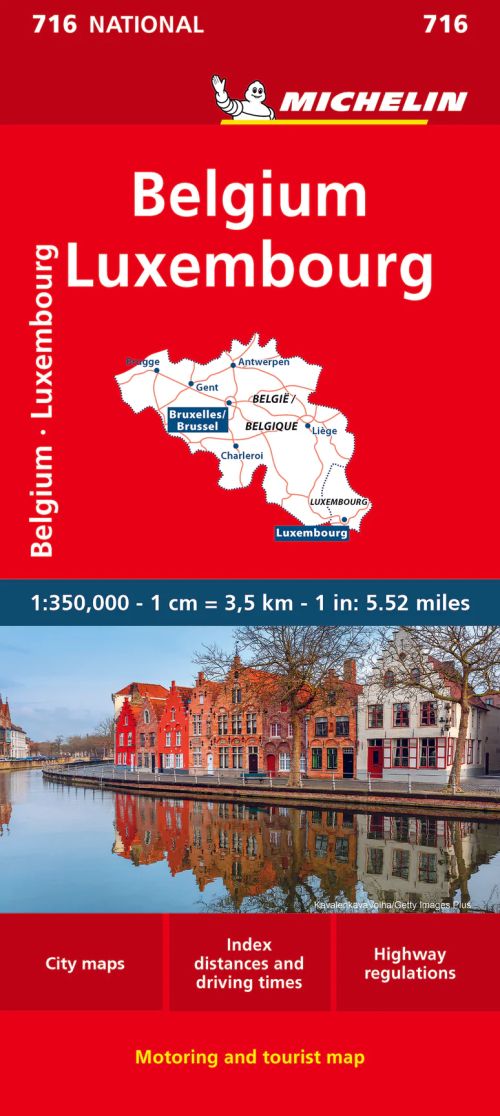 Belgium & Luxembourg, Michelin National Map 716
