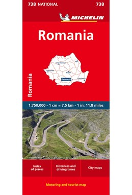 Romania, Michelin National Map 738