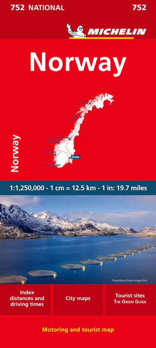 Norway, Michelin National Map 752