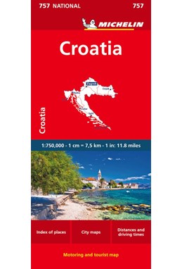 Croatia, Michelin National Map 757