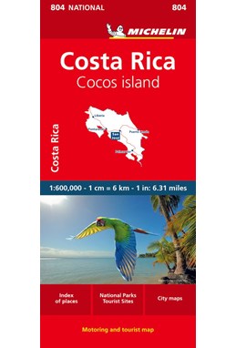 Costa Rica, Michelin National Map 804