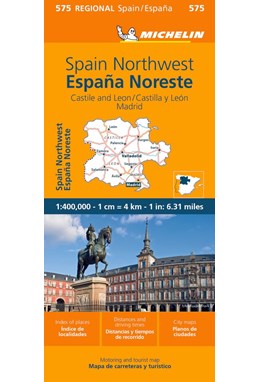 Michelin Spain Blad 575: North Spain: Castilla y Leon, Madrid