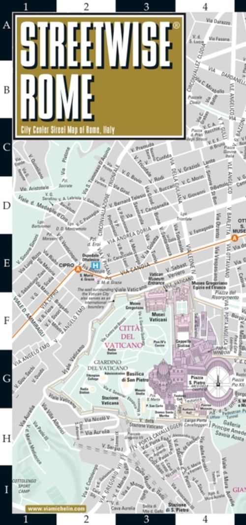 Rome Streetwise Map (Laminated)