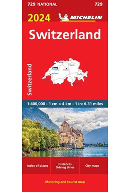 Switzerland 2024, Michelin National Map 729