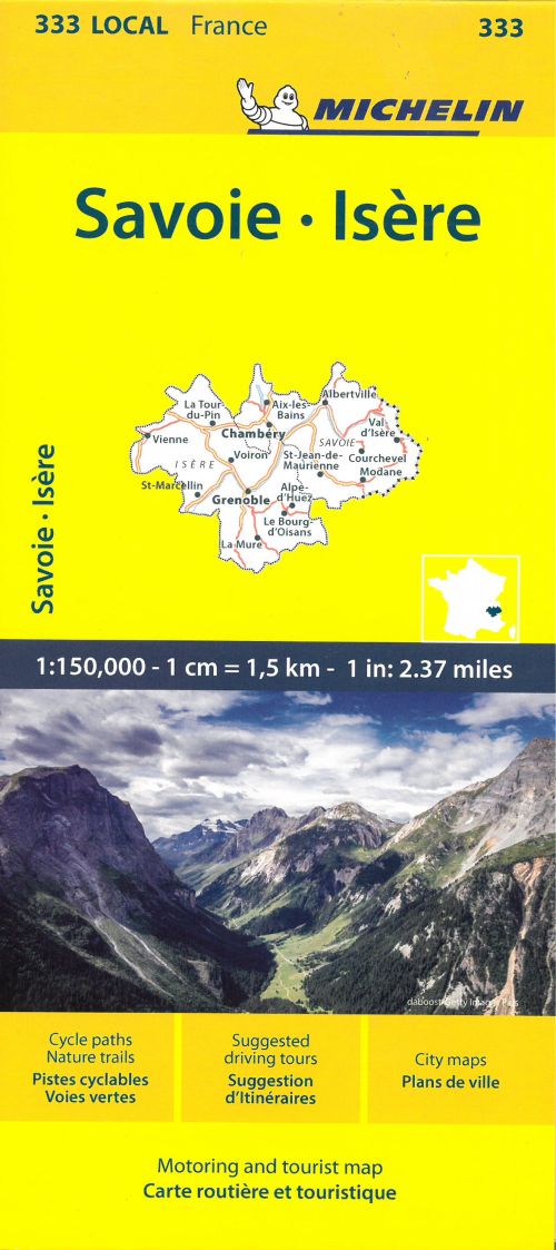 France blad 333: Isere, Savoie 1:150.000