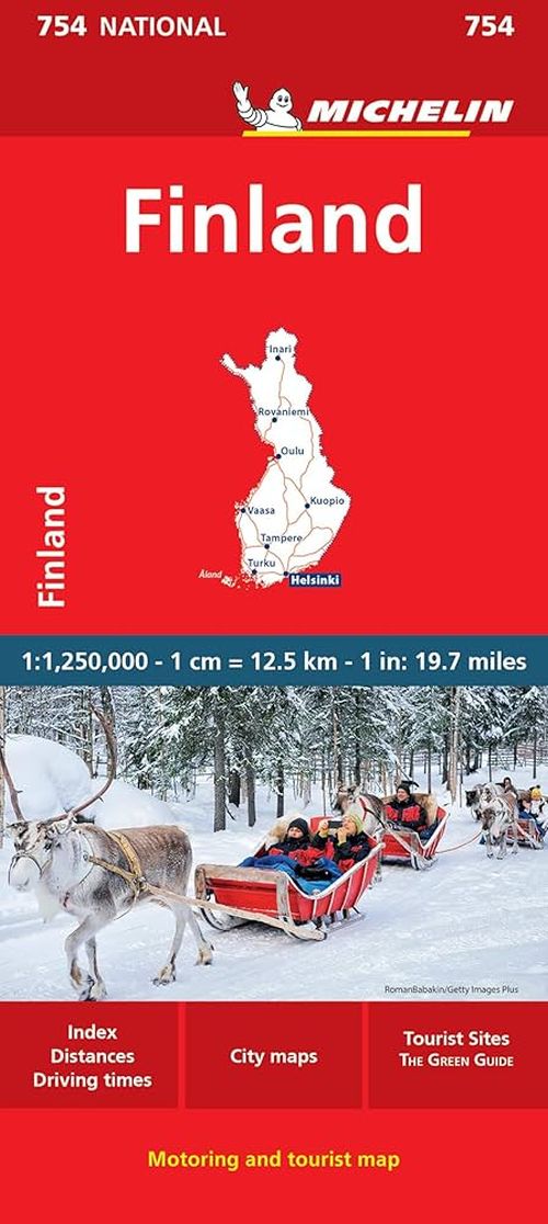Finland, Michelin National Map 754