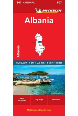 Albania, Michelin National Map 807