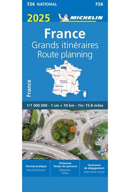 France Route Planning 2025, Michelin National Map 726