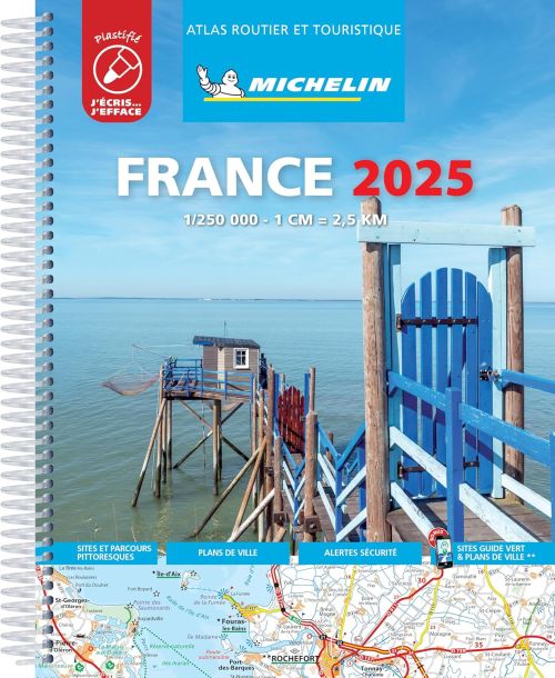 France 2025, Michelin Tourist & Motoring Atlas (LAMINATED)