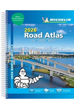USA, Canada & Mexico, Michelin Road Atlas 2026 (A4-Spiral)