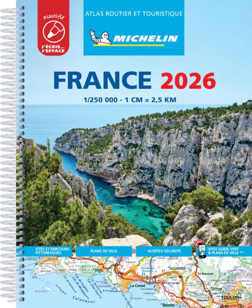 France 2026, Michelin Tourist & Motoring Atlas (LAMINATED)