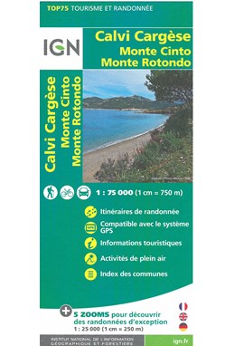 TOP75: 75029 Calvi - Cargesse - Mt Cinto - Mte Rotondo