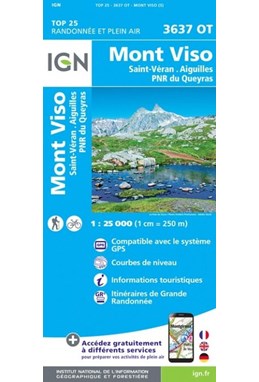 TOP25: 3637OT Mont Viso - St-Véran - Aiguilles, Parc National du Queyras