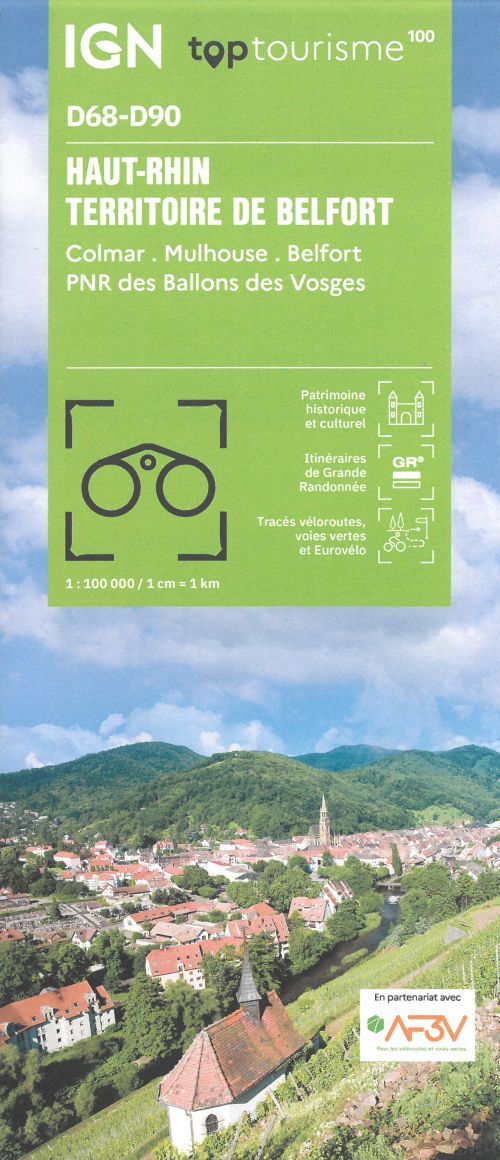 TOP100: D68-D90: Haut-Rhin / Territoire de Belfort - Colmar Mulhouse Belfort - PNR des Ballons des Vosges