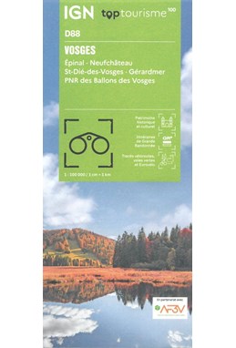 TOP100: D88: Vosges - Epinal Neufchateau St-Die-des-Vosges Gerardmer PNR des Ballons des Vosges