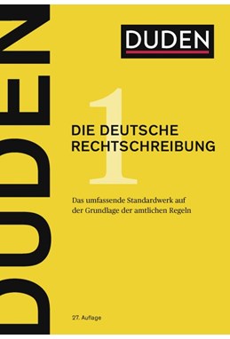 Duden (1) - Die deutsche Rechtschreibung* (HB) - 27. Auflage