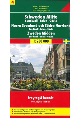 Schweden Mitte blad 4: Sundsvall-Falun-Gävle 1:250 000