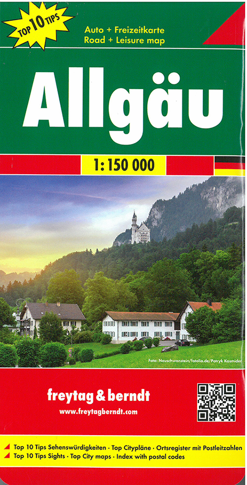 Allgäu, Freytag & Berndt Road & Leisure Map
