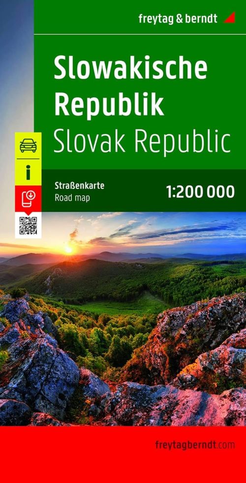 Slovak Republic, Freytag & Berndt Road Map