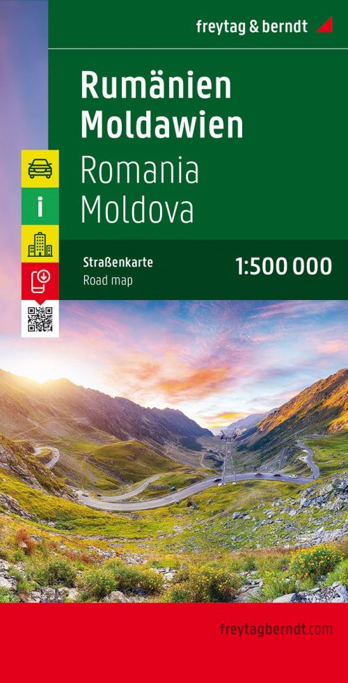 Romania Moldova, Freytag & Berndt Road Map