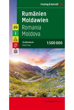 Romania Moldova, Freytag & Berndt Road Map